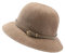 JJDreams Faltbarer Panama Sonnenhut Elegante Schlapphut Knautschhut Sommerhut Fedora Hut Bucket Hut für Damen Herren，Khaki