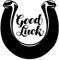 Vinyl Wall Stickers Horseshoe Good Luck Amulet Talisman 54x55.2cm Removable Without Leaving Glue Large Black