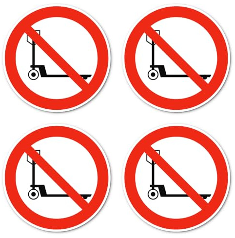 Hubwagen verboten - Verbotszeichen - Anlehnung an DIN EN ISO 7010 / ASR A1.3