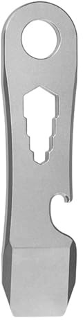 Titan-EDC-Stemmeisen,Titan EDC Pry Bar Flaschenöffner Schlüsselbund Brecheisen-Mutternschlüssel,Schraubendreher,Fahrradnaben-Speichenschlüssel-Multitool,Ausrüstungswerkzeuge für Camping, Wandern