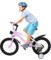 CUMELLIIR Kinderfahrrad 16 Zoll Jungen Mädchen, Fahrrad Mit Stützräder Und Licht, Höhe Einstellen, Hoher Kohlenstoffstahl Fahrrad Kinder Ab 4 5 6 7 Jahre, Pink