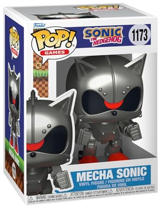 Funko POP! Games: Sonic the Hedgehog - Mecha Sonic | Offizieller Fanartikel und Merch - Vinyl Sammelfigur als Regal Deko - Geschenkidee zum Geburtstag für Fans und Sammler