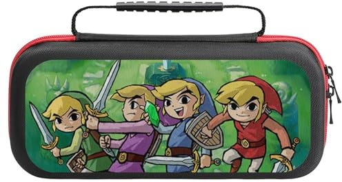Premium Nintendo SwitchThe Legend of Zelda Oled Case​ | Harte ​Schutzhülle Für Nintendo Switch 2 Konsole​ Mit EVA-Panzerung & ​Speicherkarten​-Organizer | ​Nintendo DS Kompatibles Switch Zubehör​ Mit