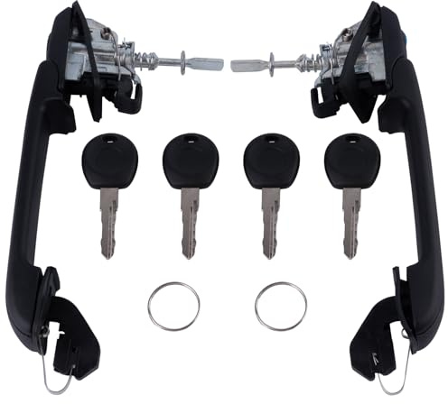 Abvefudo Poignées de Porte Extérieure Gauches 1H0837207 Compatible avec VW Golf 3 (1991-1997), Vento, Cabriolet
