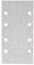 Bosch 2609256128 93 x 185 Klett Schleifblatt für Schwingschleifer, 8 Löcher, Klettverschluss, Körnung 240, 10-teilig