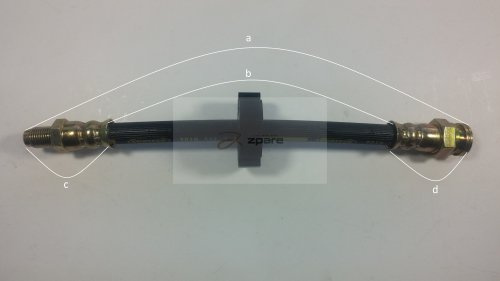 Corteco 19026383 Bremsschlauch hinten außen