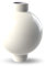 Collar Vase 14cm White