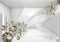 decomonkey Fototapete 3d Effekt Abstrakt 350x256 cm XL Tapete Fototapeten Vlies Tapeten Vliestapete Wandtapete moderne Wandbild Wand Schlafzimmer Wohnzimmer Diamanten Modern