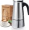Godmorn Stovetop Espresso Maker, Italian Coffee Maker Moka Pot 300ml/6 Cup (Italian Espresso Cup = 50ml), Espresso Maker Induction Hob, Coffee Maker for Induction Hob