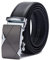 TANGCHAO Gürtel Herren Ledergürtel Ratsche Automatikschließe Business Anzug Gürtel 35mm Breit Schwarz Verbessertes Material 4-HEI-ZD 115CM