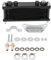 Refroidisseur d'Huile Moteur, Radiateur de Refroidissement d'Huile de Moto en Alliage Aluminium de Mise à Niveau avec Accessoires de Montage 50CC-200CC(Noir)