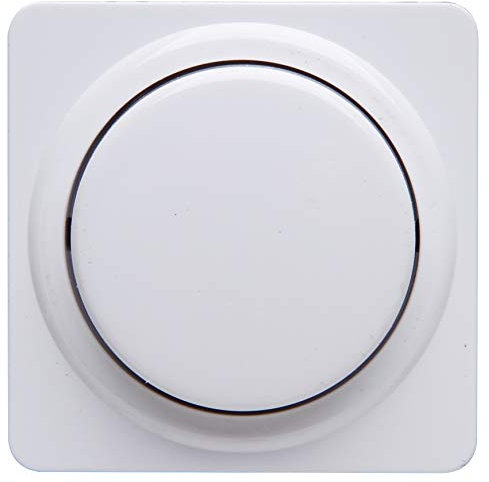 Kopp 493313186 Druck-Wechsel-Dimmerabdeckung, arktis-weiß, Abdeckung, Abdeckung Druck-Wechsel