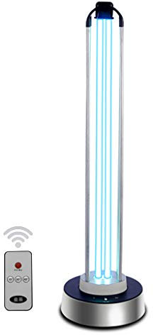 Lampada di Disinfezione UV 100W - Sterilizzazione UVC Germicida A Raggi Ultravioletti - Temporizzazione A Tre Velocità, Avvio Ritardato 30 Secondi, Telecomando