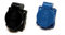 8 Stück/Einbausteckdose Schuko Steckdose 16A mit IP54 / + Flansch Dichtung (4x Schwarz / 4x Blau)