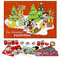 UNDERCOVER MITW8024 Adventskalender für Mädchen mit 24 Schreibwaren Überraschungen, Zauberhaftes Disney Minnie Mouse Motiv, ca. 45 x 32 x 3 cm, Rot