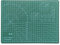 Cutting Mat Craft Mat Flexible Non Slip Craft Cutting Mat with Accurate Guide Grid Lines Design for Cutting Fabric, Paper, and Cards Double Sided self-Healing Cutting mat, Green (A-4)