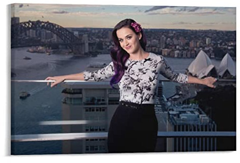Poster Katy Perry Sexy Wandkunst-Poster, Scroll-Leinwandbild, Wohnzimmer-Dekoration, Zuhause, 60 x 90 cm