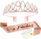 Abeillo Geburtstag Krone und Schärpe, Geburtstag Tiara Birthday Queen Schärpe, Geburtstag Deko für Geburtstag Frauen Geschenk (Rose-90th)