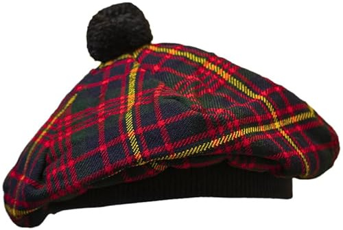 YAS Schottische Mütze Tam o' Shanter Tammy Jimmy Flat Bonnet in vielen Tartans, Cameron of Erracht, Einheitsgröße