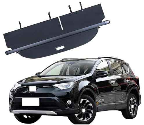 YSOLDA Laderaumabdeckung für Toyo-TA RAV4 2015-2019,Einziehbar Kofferraumabdeckung,Cargo Cover,Autozubehör