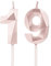 19th Birthday Candles, Rose Gold Number Candles Birthday Decoration, Happy Birthday Cake Toppers, for Birthday Parties Weddings Company Anniversaries (Rose Gold, 19)
