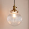 Pathson Suspension Industrielle,Plafonnier Suspendu Vintage Abat Jour en Verre Globe, Luminaire Ajustable pour îlot de Cuisine Salon