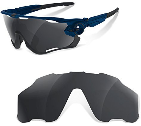 Verres de rechange compatibles pour Oakley Jawbreaker, noir, noir, Taille unique