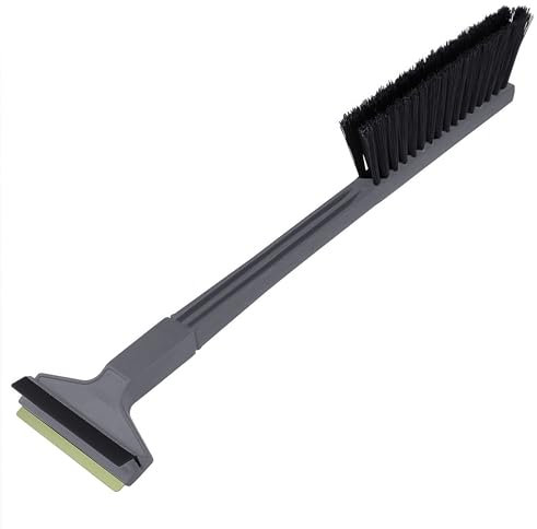 Eiskratzer Auto mit Besen Auto Schneebesen mit Eiskratzer Messing Eiskratzer mit Besen Auto Kratzer mit Besen Scheibenkratzer Eisschaber Schneebürste Schneefeger Finnland (L&P A056 Schwarz Grau)