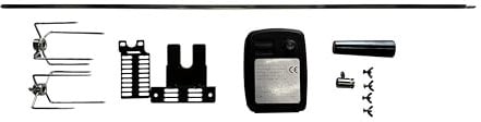 BBQ Rotisserie Kit with Quiet Heavy Duty Spit Motor - 36 Inch Length (with Battery Operated Motor)