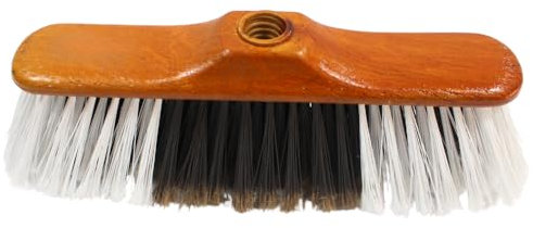 KEROPPA Cepillo para Parquet y Tarimas, Escoba para Barrer, Cepillo de Limpieza del Hogar, Cerdas Ultra Finas, Suave, para Recoger Polvo y Pelusa, Blanco y Marrón