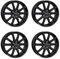 4x AUTEC Felgen Alufelgen SKANDIC 7.0x17 ET45 5x114,3 Schwarz matt kompatibel mit Hyundai Coupé i30 i40 IONIQ ix20 ix35 Kona Nexo Santa Fe Sonata T