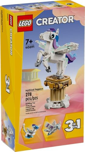 LEGO Creator 40691 - Mythischer Pegasus - Geschenk für Enkelkinder Mädchen und Jungen - Spielzeug zum Zusammenbauen - 40691 (278 Teile)