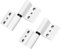 Sivenci - Pack de 2 Bisagras Para Perfilería Convencional 40×20 | Bisagras de 2 Cuerpos Para Perfiles 40 x 20 | Para Puertas y Ventanas Practicables o Abatibles | Apertura Interior Derecha | Blanco