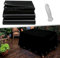 Bâche de Protection avec Oeillets 1 x 2 m Imperméable Résistante Aux Déchirures UV Intempéries Bâche de Protection Imperméable pour Bois Housse de Protection, Noir