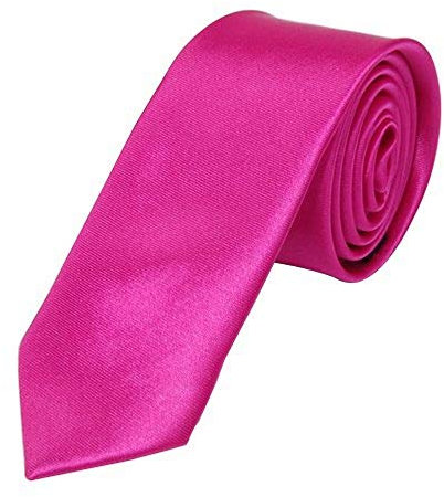 om3tm K de 24 Rose Cravate Fine Homme Smoking slim Uni Tie Fin fabriqué à la main mariage Business Cravate (Rose)