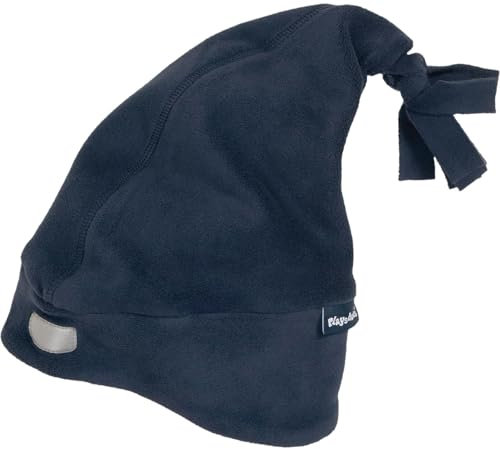 Playshoes Unisex Kinder Fleece-Mütze Wintermütze, Zipfelmütze marine, 49cm