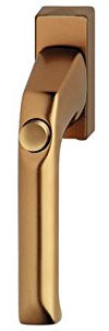 HOPPE Fenstergriff Modellreihe London 013SV/U34 bronzefarben eloxiert, mit Druckknopf selbsttätige Verriegelung