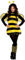 set high (PKT) (841875-55) Adult Ladies Darling Bee Costume (Standard)