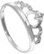 jewellerybox Sterlingsilber & Klar CZ Kristall Tiara Ring Größe 63 (Erhältlich 49-63)