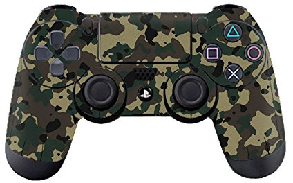 Morbuy PS4 Vinyle Skin Autocollant Sticker Decal de Protection pour Sony PlayStation 4 PS4 Slim PS4 Pro Dualshock Manette x 1 (Camo Dark Green)