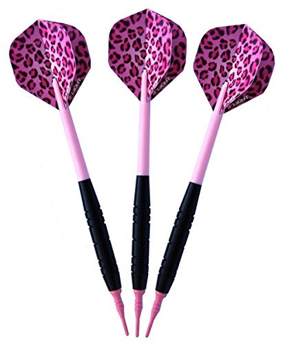 Softdarts - Rosa Gepard Black Soft Dart Pfeile 18 Gramm