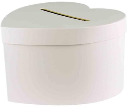 MegaCrea DIY Urne en Carton Coeur pour cagnotte Cadeau 24,5 cm