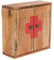 DESIGN DELIGHTS Vintage MEDIZINSCHRANK | 35x35x13cm (HxBxT), Recycling Holz | Wandschrank, Wandregal, Medkamentenschrank, Badschrank aus Massivholz, Vintage braun