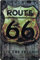 Blechschild 20x30cm gewölbt Route 66 Feel The Freedom Amerika Vintage Deko Geschenk Schild
