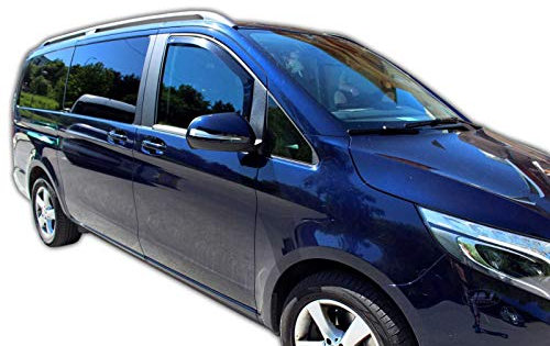 J&J AUTOMOTIVE | Windabweiser Passend Für Vito W447 ab 2014, Heko Regenabweiser, Getönt, Set 2-Teilig, Vorne, Aerodynamisch