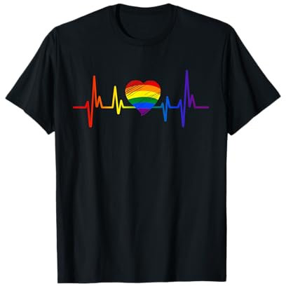 LGBTQ Gay Pride Herz für schwule und lesbische Liebe LGBT T-Shirt