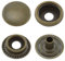 Druckknöpfe Ringfeder, Ring-Feder-Buttons, R-Feder-Snaps, Stahl - ab 50 Stück, antik, 15 mm