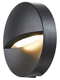 SLV LED Wandleuchte DOWNUNDER OUT ROUND für die Außen-Beleuchtung von Wänden, Wegen, Eingängen, Treppen, LED Treppen-Beleuchtung, Wandlampe, Wegeleuchte / CCT-Switch 3000K/4000K, 140 Lumen, 4,5W