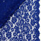 MAGAM-Stoffe Carmen Spitzenstoff Blumen-Spitze Bekleidung Deko Meterware 50cm (Royalblau)