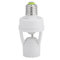 E27 portalámparas LED para lámpara, enchufe de interruptor de luz, sensor de movimiento infrarrojo ajustable, base de luz, CA 110-240V